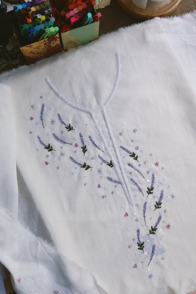 Dancing Lavender, Off White, delivery within 3 days