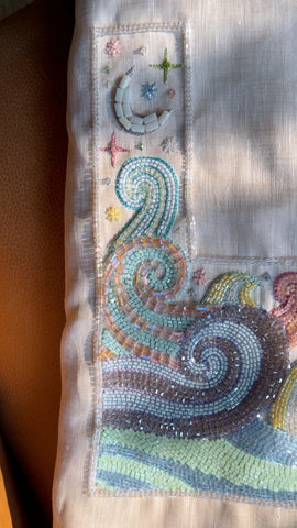 Waves Of Sparkles, Beige, delivery within 3 days