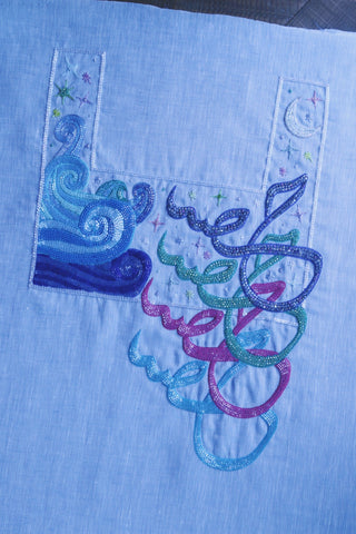 Made To Order Arabic Calligraphy Kaftan, delivery within 7 days
