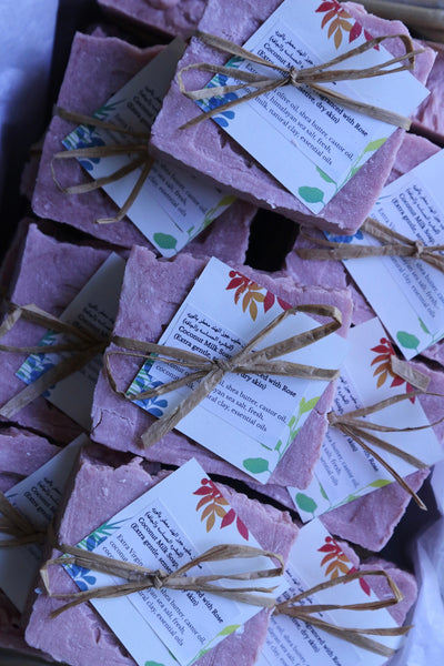 Coconut Milk & Shea Butter Soap, Fragranced with Rose (sensitive skin, dry)