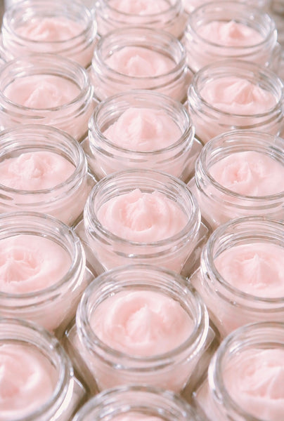 Pink Refined Shea Butter Whipped With Sweet Almond Oil, fragranced with Sakura, (30 grams)