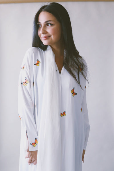 Another Garden of Butterflies, White