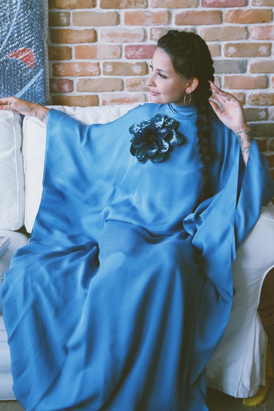 The Testiclium Dress, in Blue