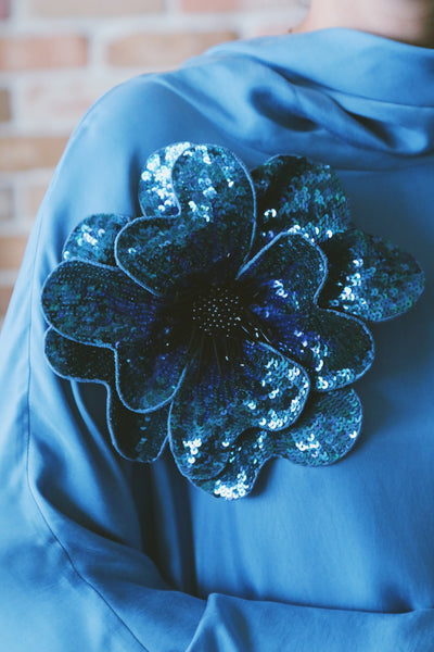 The Testiclium Dress, in Blue