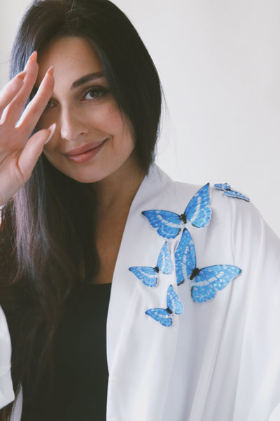 A Journey of Transformation Abaya, White
