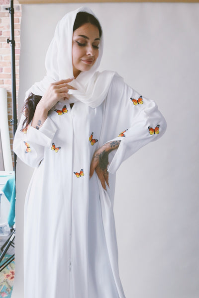 Another Garden of Butterflies, White