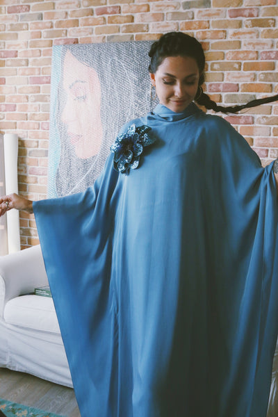The Testiclium Dress, in Blue