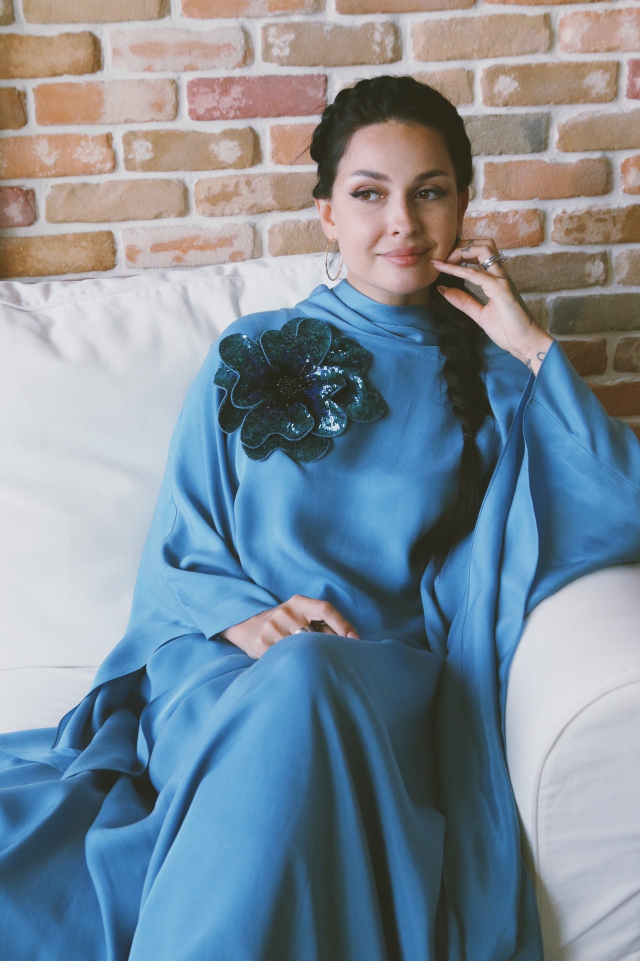 The Testiclium Dress, in Blue