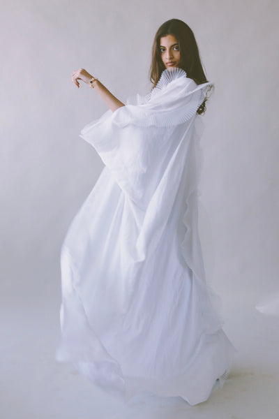 The Butterfly Abaya, in White