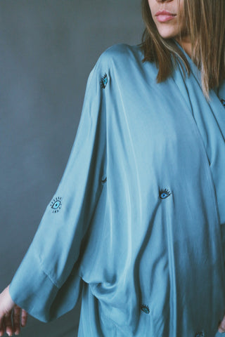 The "Eye See Everything" Abaya, in Teal