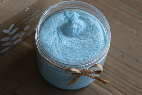 Whipped Soap Scrub, Scared Of The Moon (gentle exfoliation, all skin types)