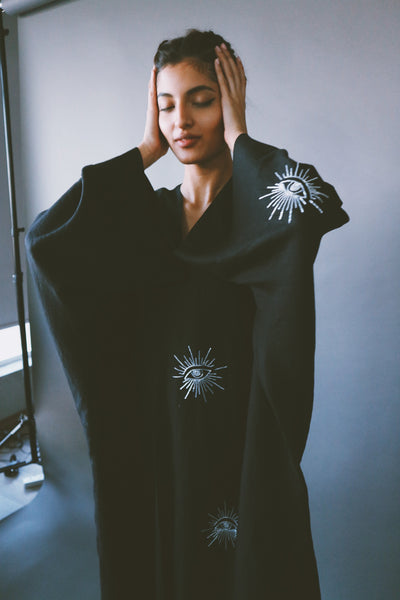 The "Spiritual Awakening" Abaya, in Black