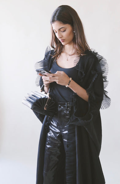 The Butterfly Abaya, in Black