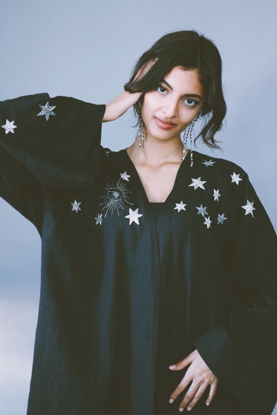 Astral Travel Abaya, Black