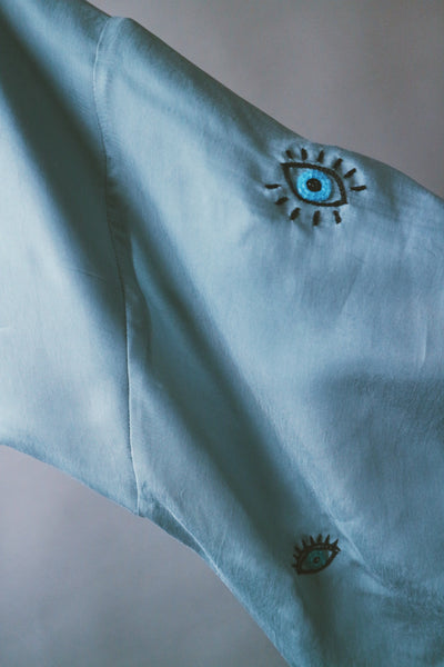 The "Eye See Everything" Abaya, in Teal