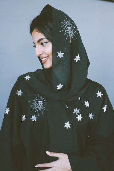 Astral Travel Abaya, Black