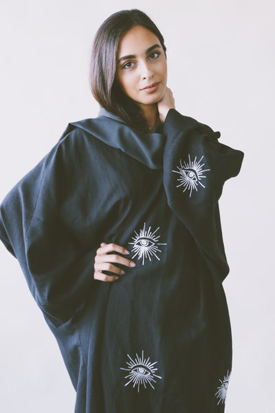 The "Spiritual Awakening" Abaya, in Black