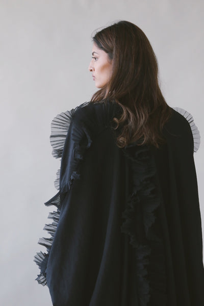 The Butterfly Abaya, in Black