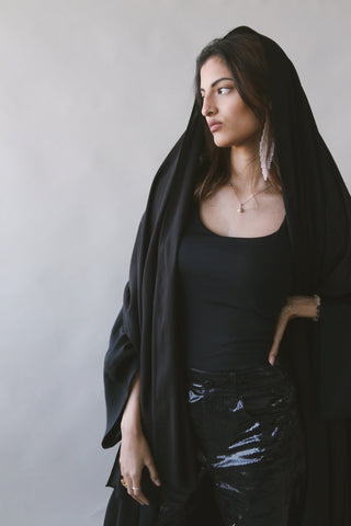 The Ecological Heat-Resistant Abaya, in Black
