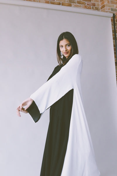 The Crises Averted Dress, in Black & White