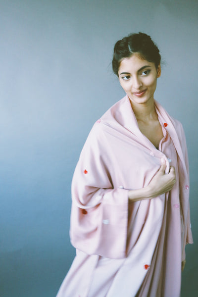 Hearts Abaya, Pink