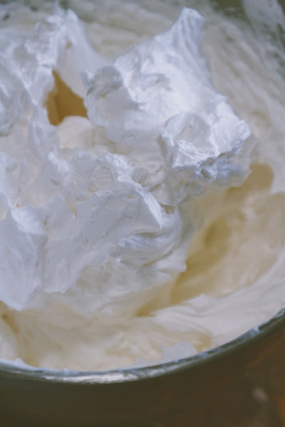 Refined Shea Butter Whipped With Coconut Oil, fragranced with Milk