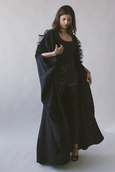 The Butterfly Abaya, in Black