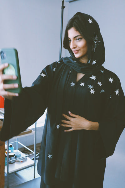 Astral Travel Abaya, Black