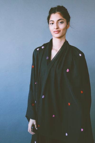 Hearts Abaya, Black