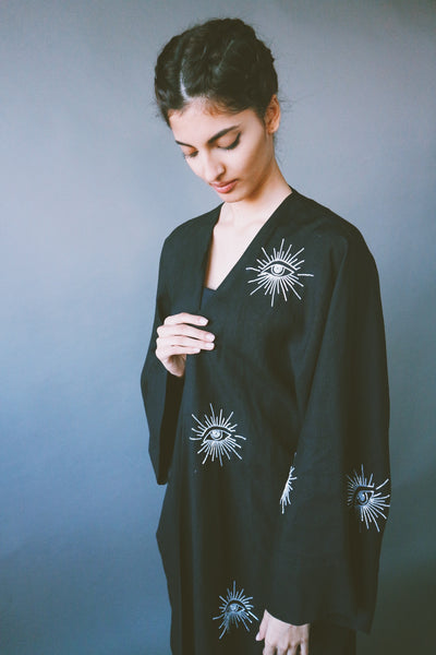 The "Spiritual Awakening" Abaya, in Black