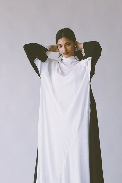 The Crises Averted Dress, in Black & White
