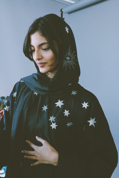 Astral Travel Abaya, Black