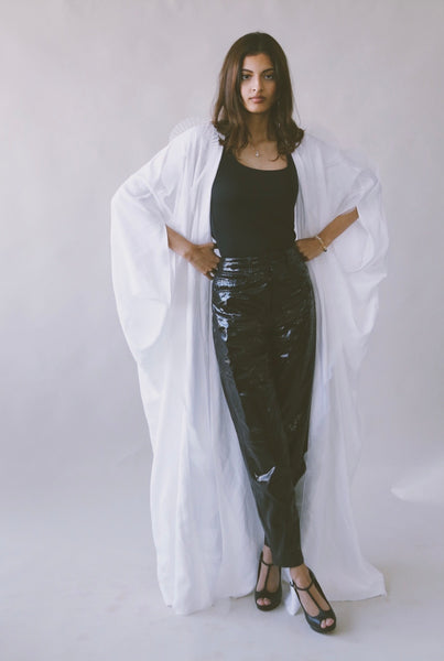 The Butterfly Abaya, in White