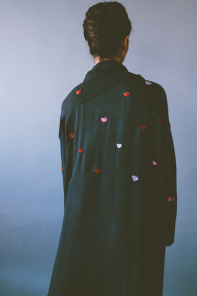 Hearts Abaya, Black
