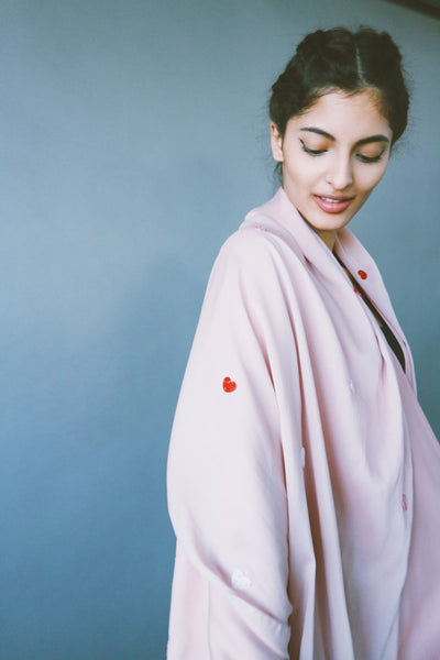 Hearts Abaya, Pink