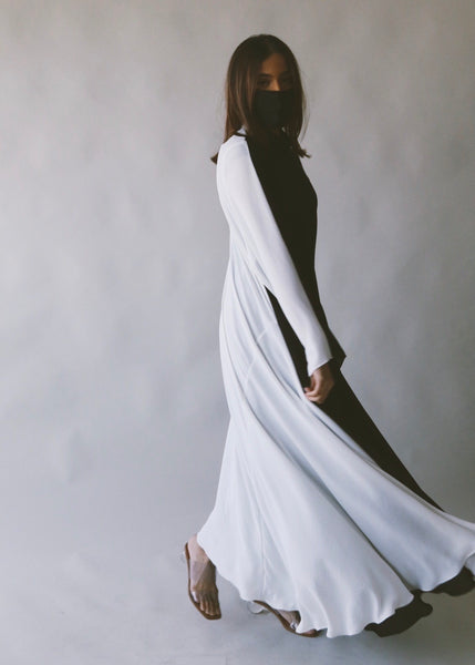 The Crises Averted Dress, in Black & White