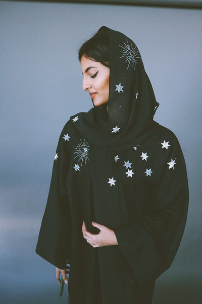 Astral Travel Abaya, Black